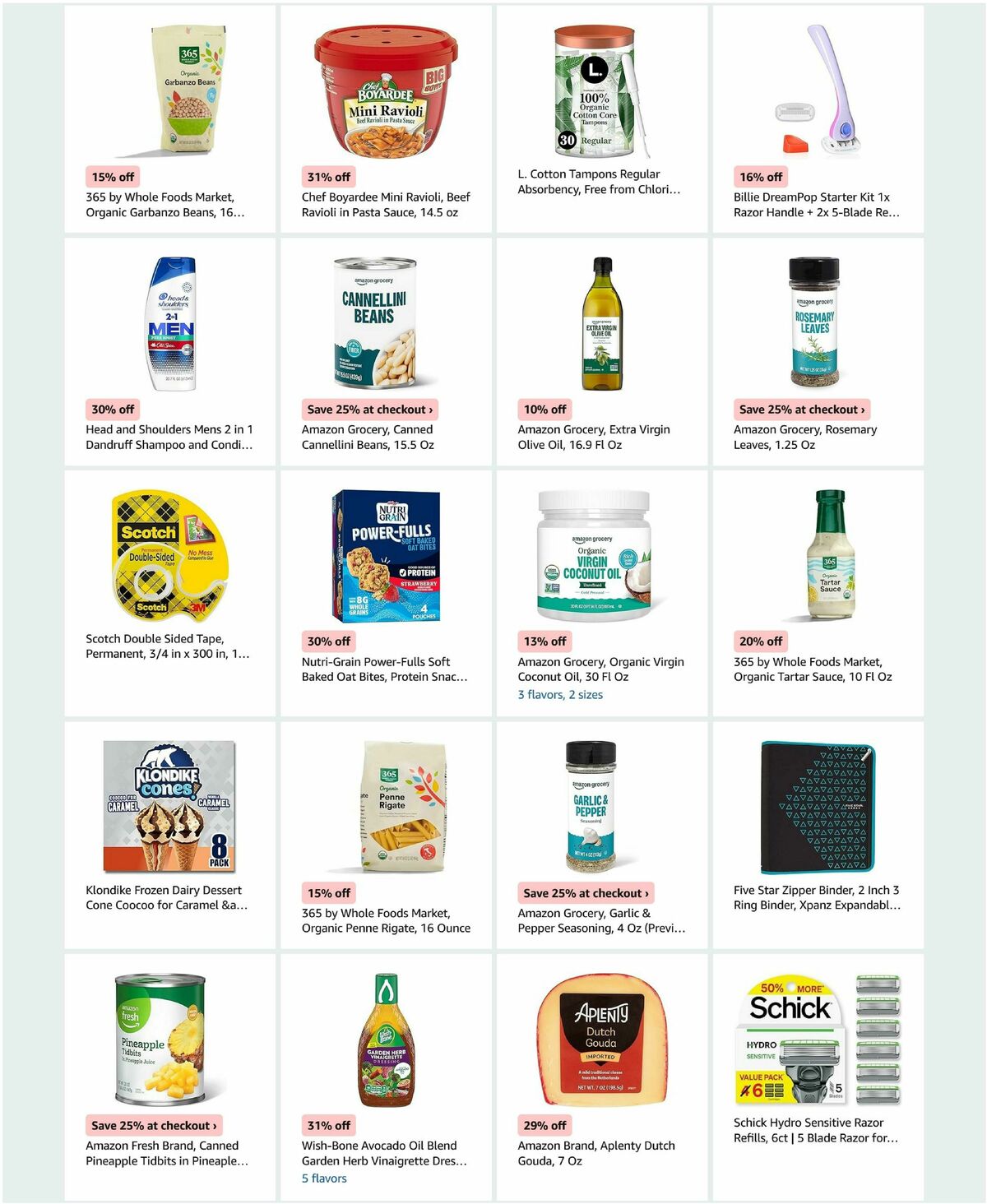 Amazon Fresh Weekly Ad from March 25