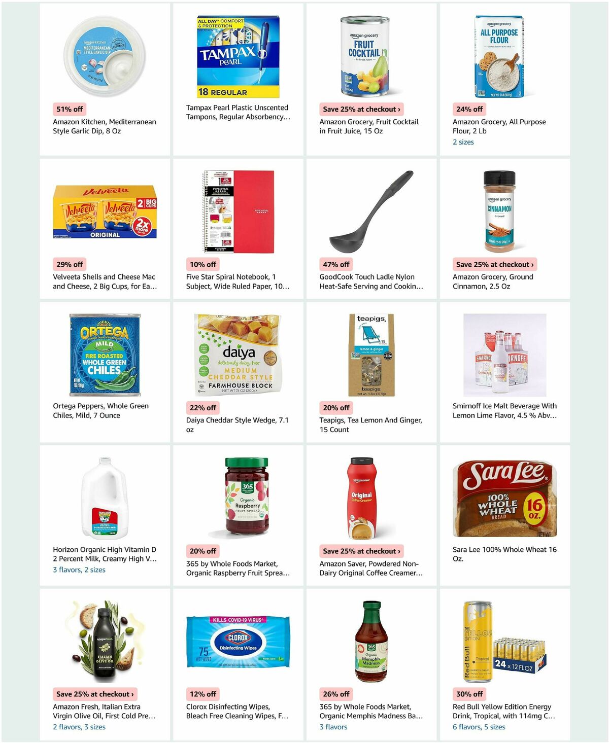 Amazon Fresh Weekly Ad from March 25