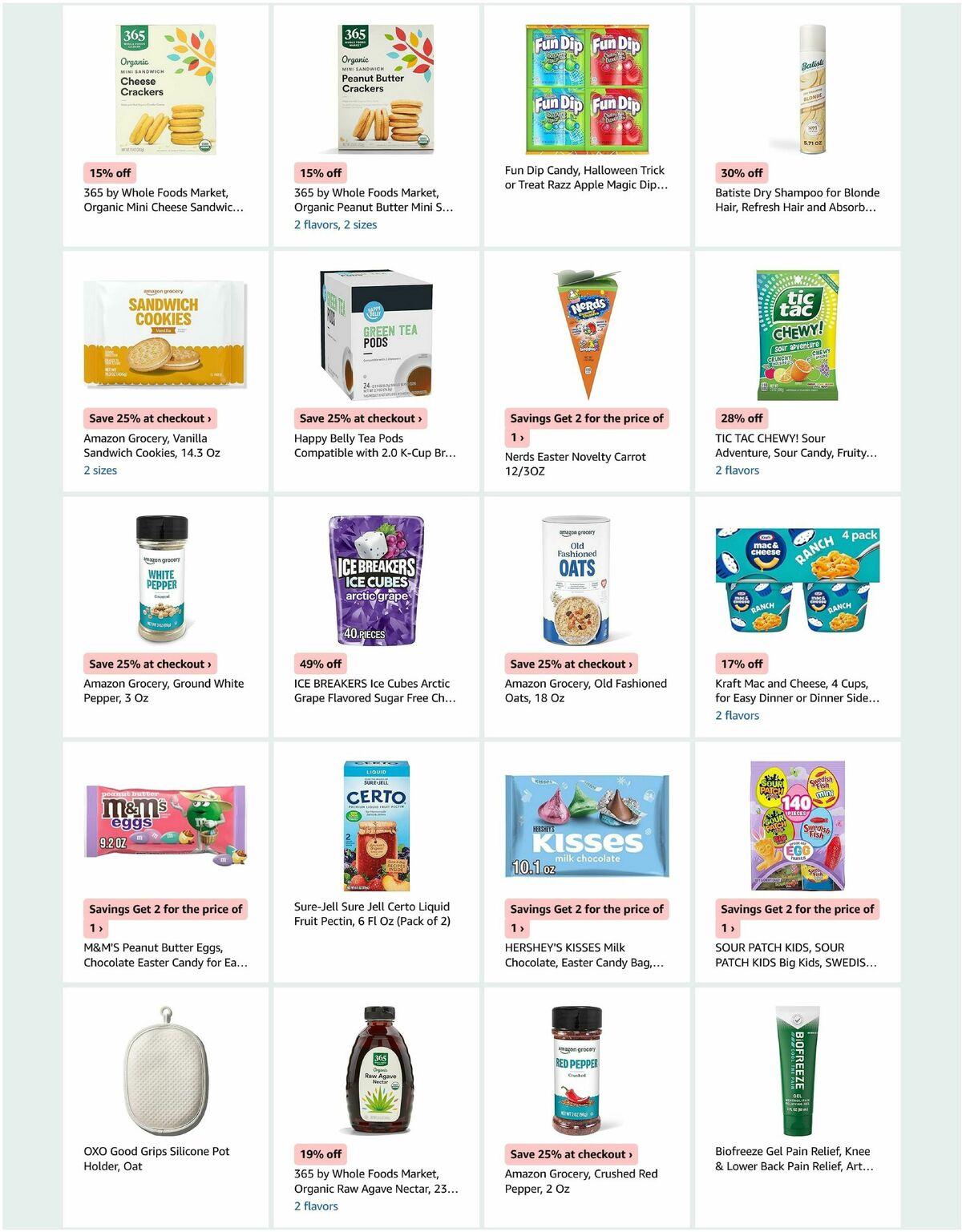 Amazon Fresh Weekly Ad from March 25