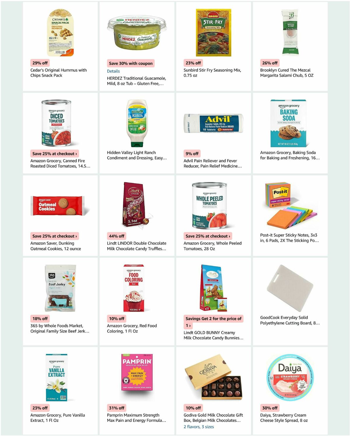 Amazon Fresh Weekly Ad from March 25