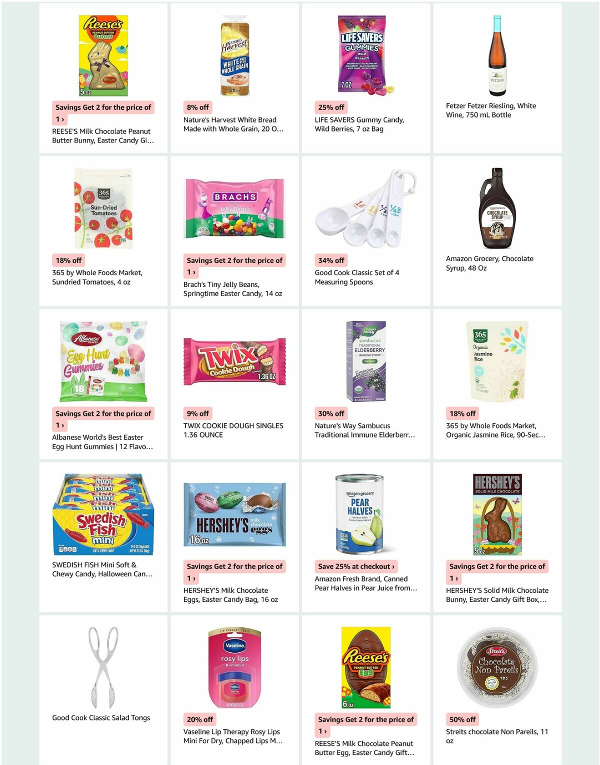 Amazon Fresh Weekly Ad from March 25