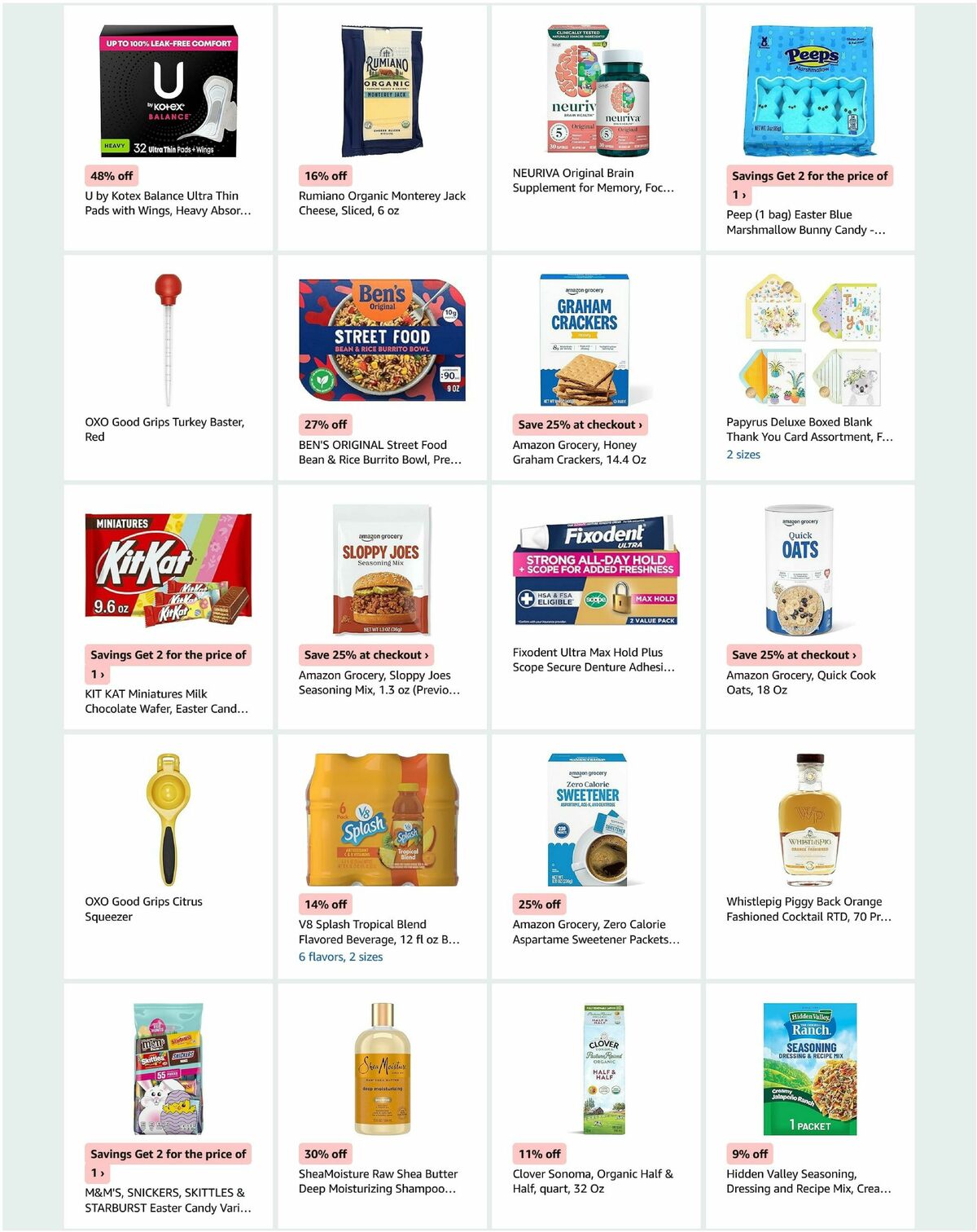 Amazon Fresh Weekly Ad from March 25