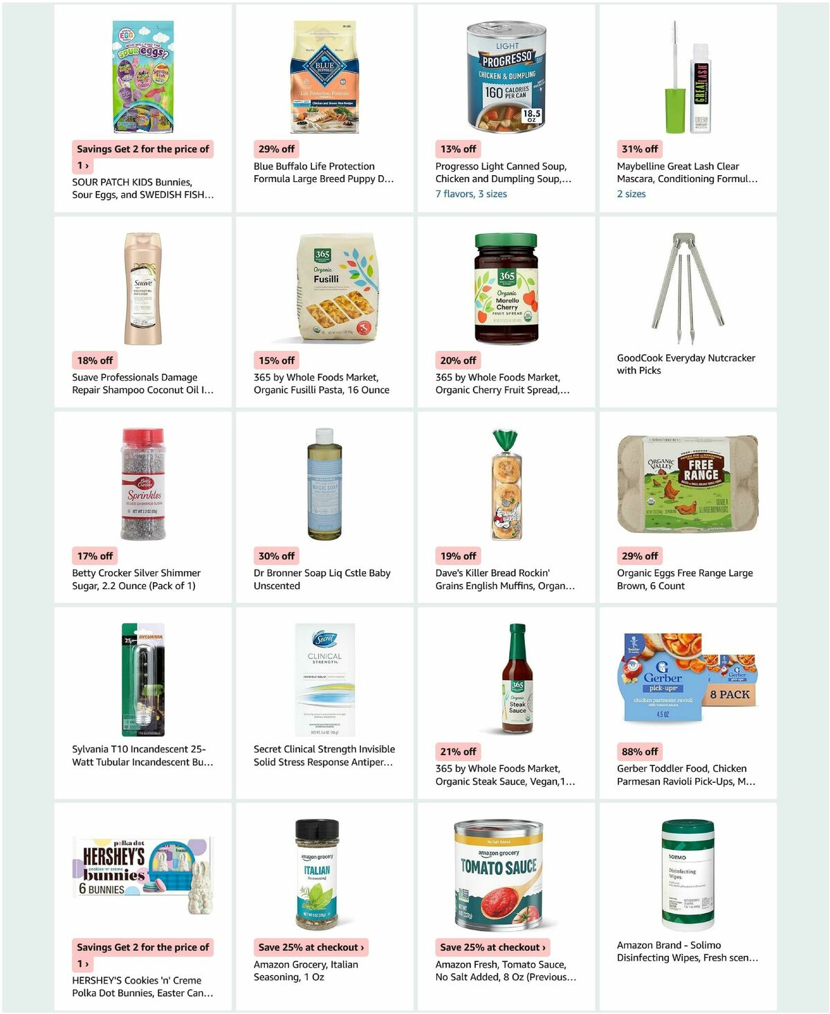 Amazon Fresh Weekly Ad from March 25