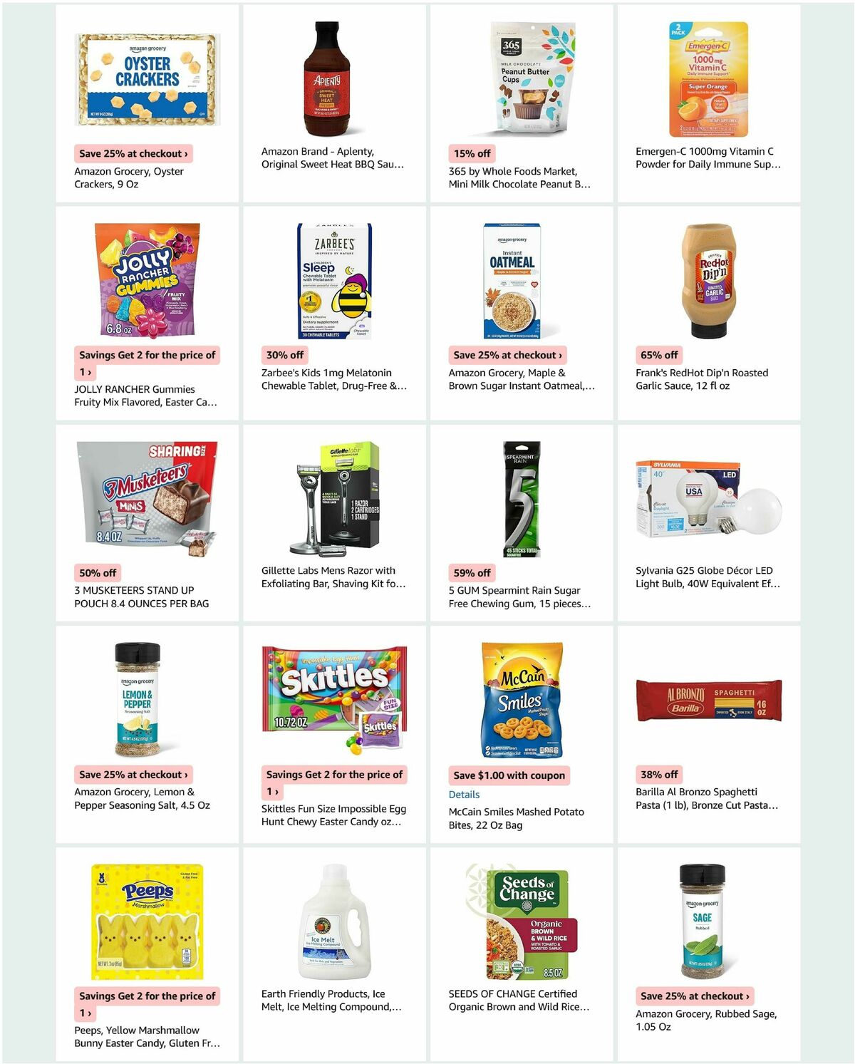 Amazon Fresh Weekly Ad from March 25