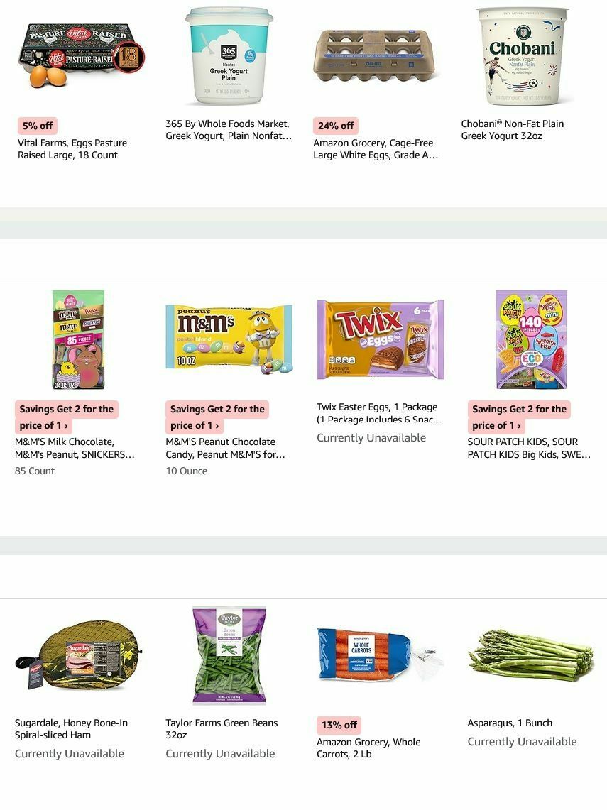 Amazon Fresh Weekly Ad from April 1
