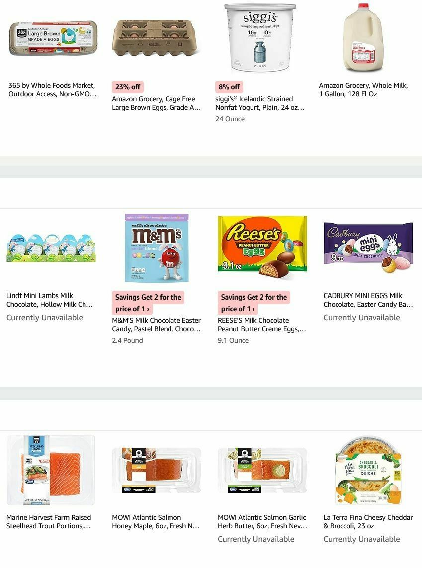 Amazon Fresh Weekly Ad from April 1