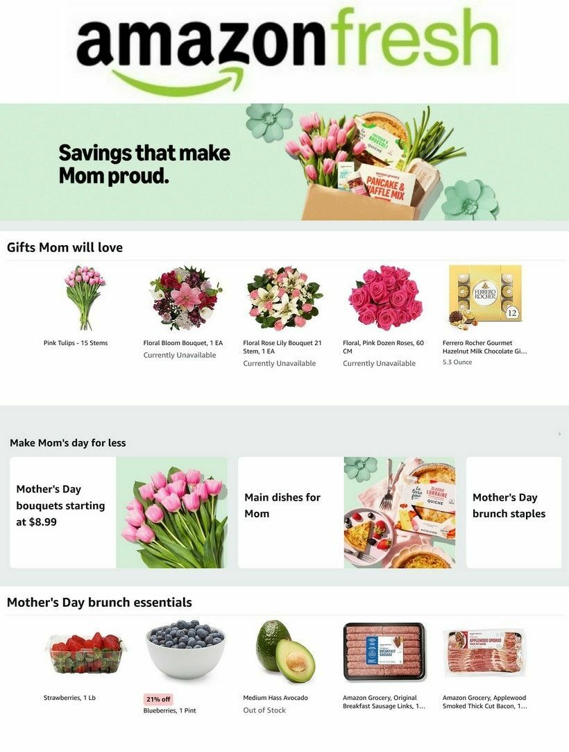 Amazon Fresh Weekly Ad from April 8