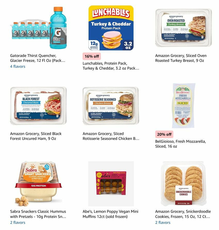 Amazon Fresh Weekly Ad from August 15