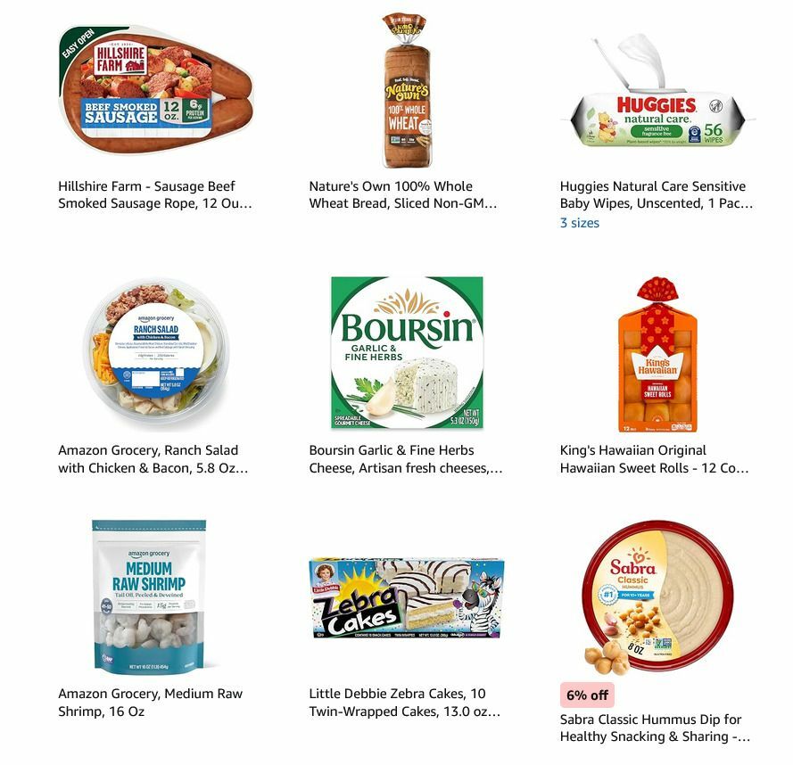 Amazon Fresh Weekly Ad from September 28