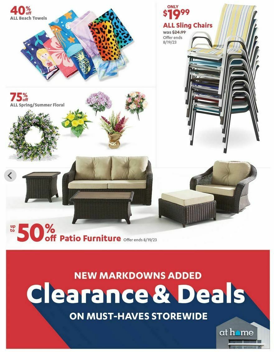 At Home Weekly Ad from August 16