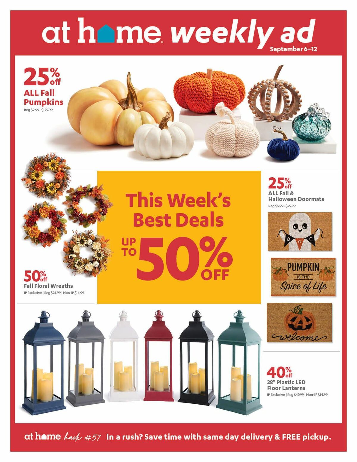 At Home Weekly Ad from September 6