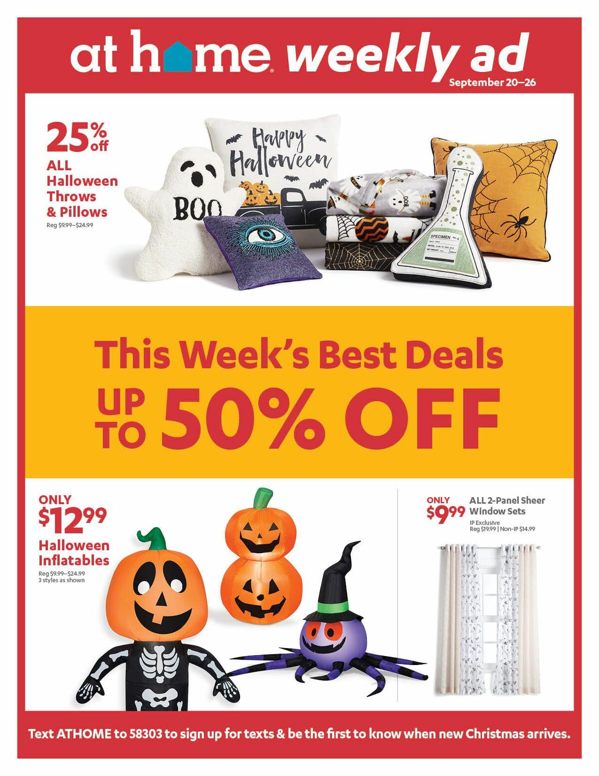 At Home Weekly Ad from September 20