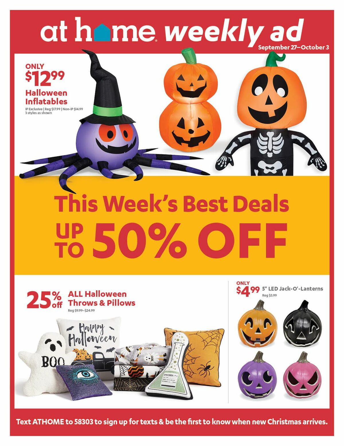 At Home Weekly Ad from September 27