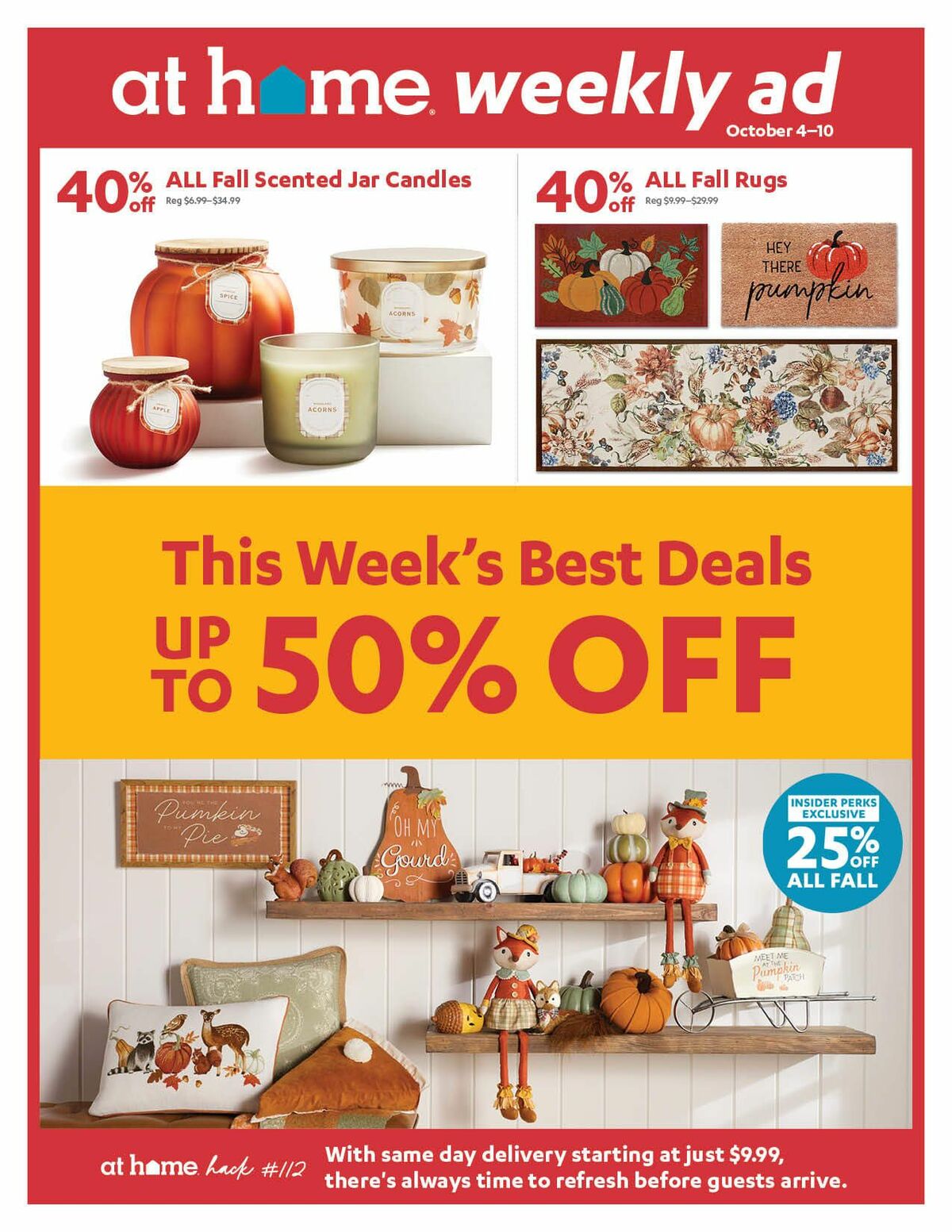 At Home Weekly Ad from October 4
