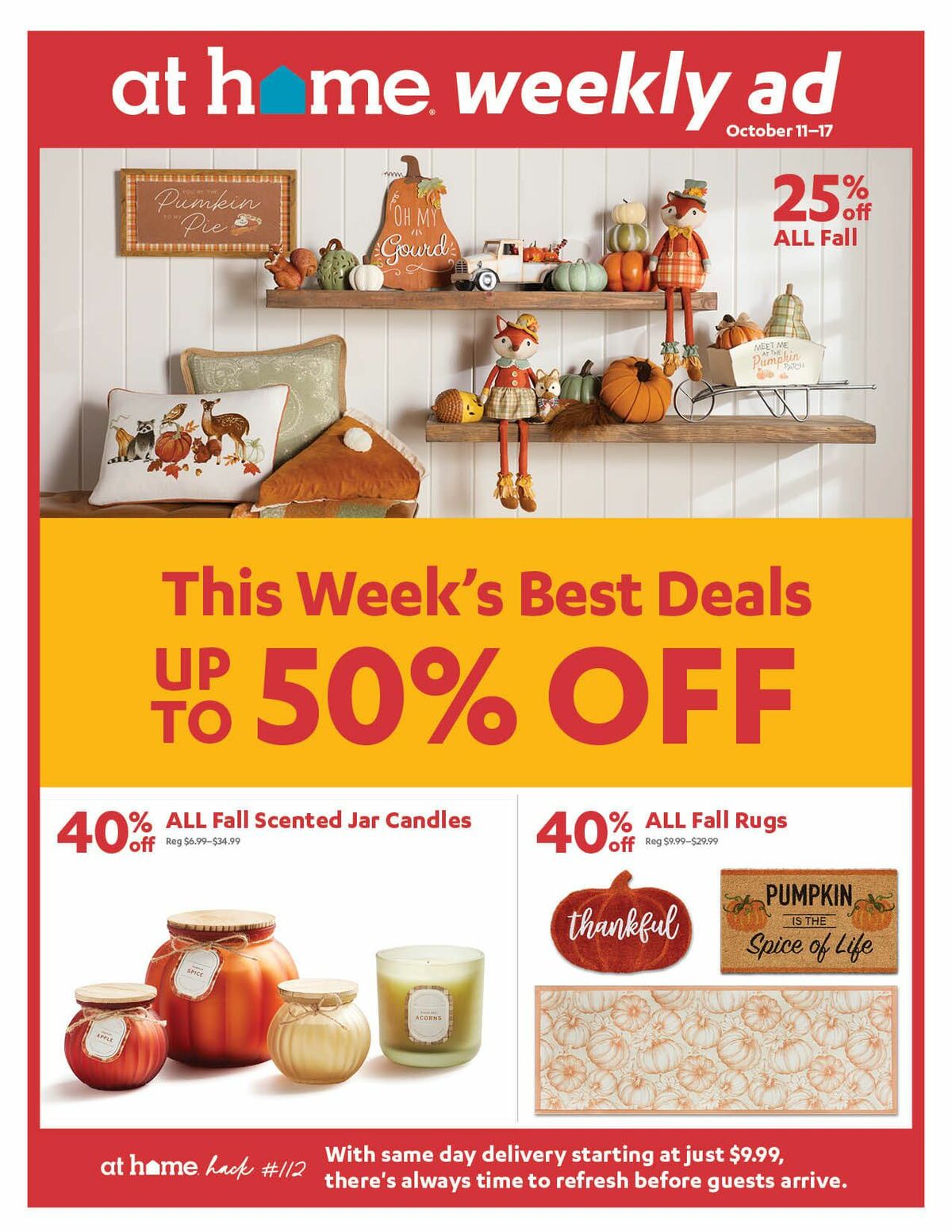 At Home Weekly Ad from October 11