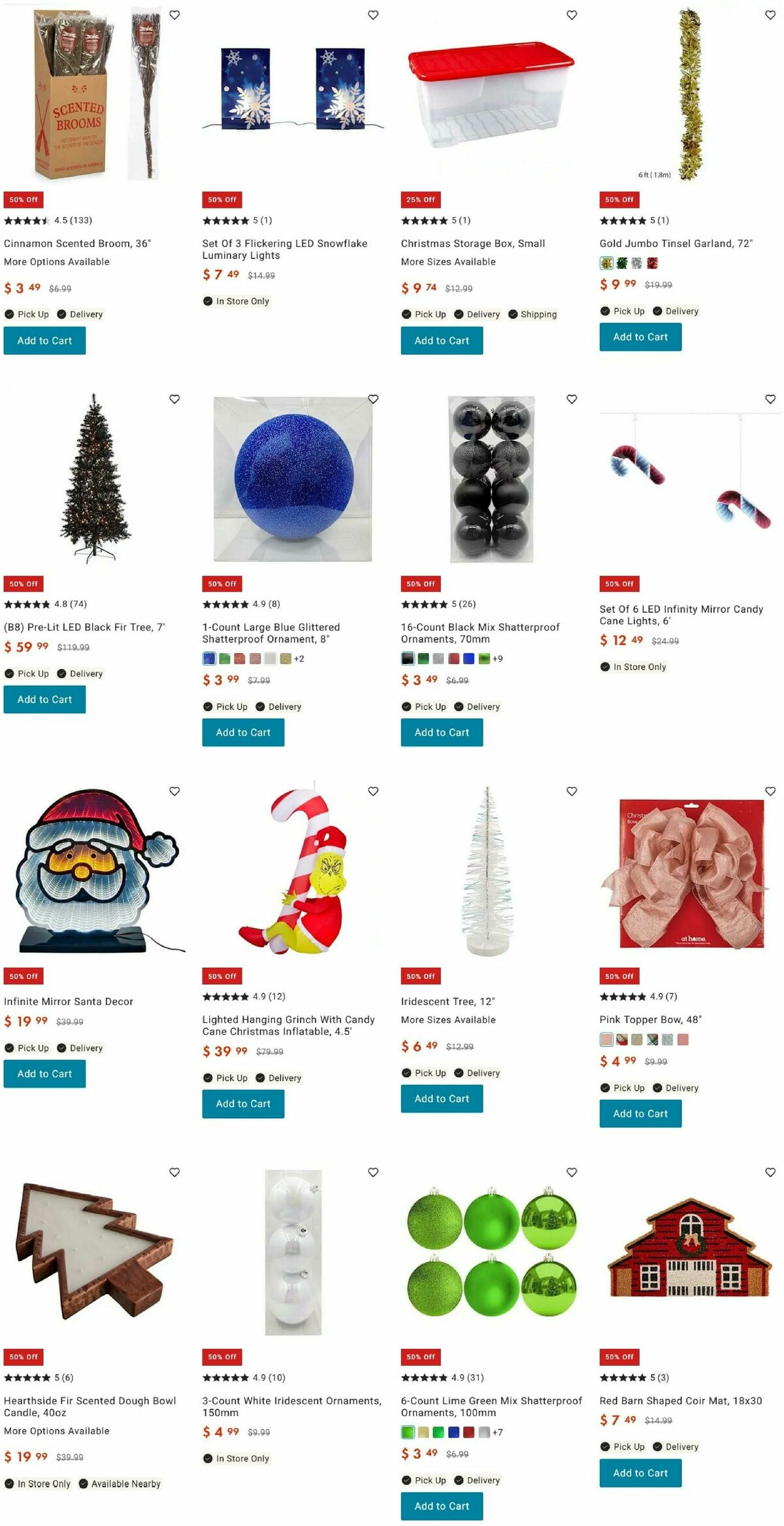 At Home Christmas Sale Weekly Ad from December 28