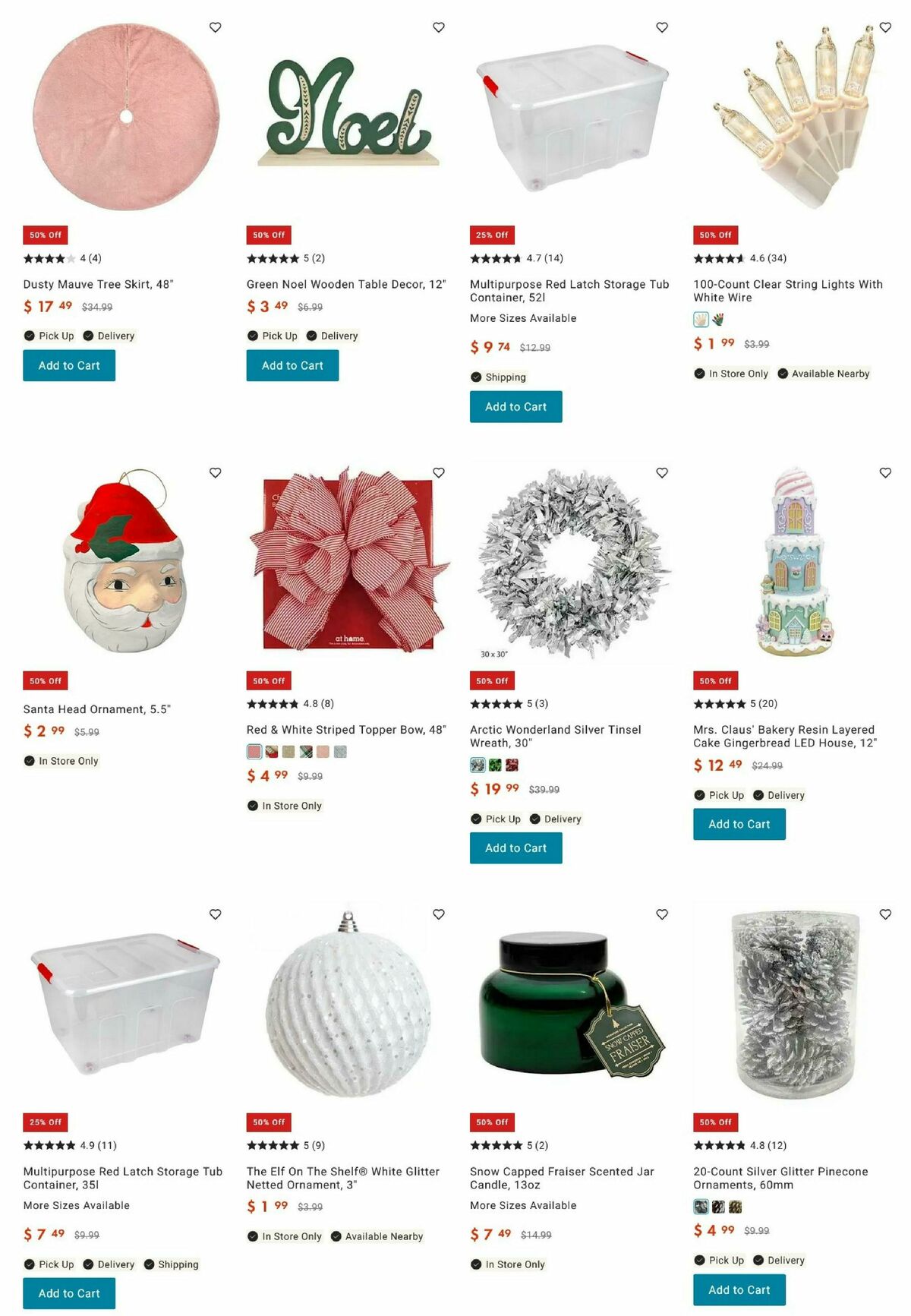 At Home Christmas Sale Weekly Ad from December 28