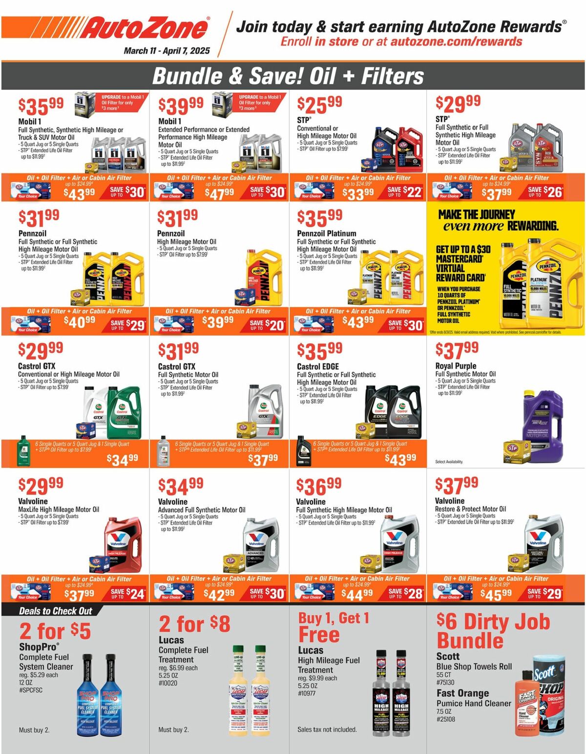 AutoZone Weekly Ad from March 11
