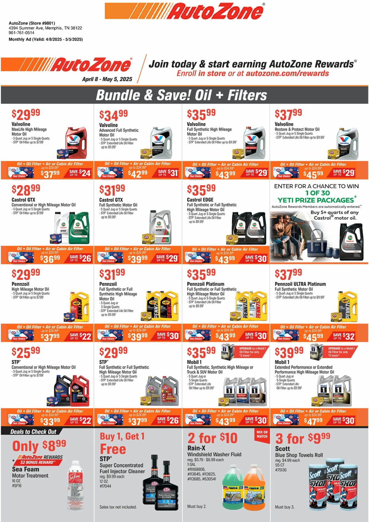 AutoZone Weekly Ad from April 8