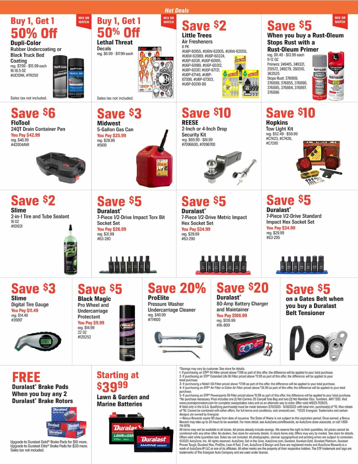 AutoZone Weekly Ad from April 8