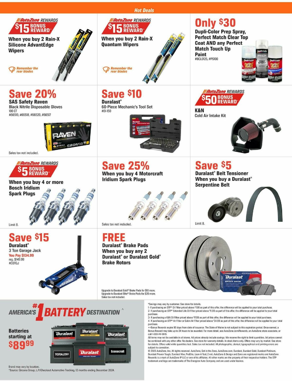 AutoZone Weekly Ad from August 26