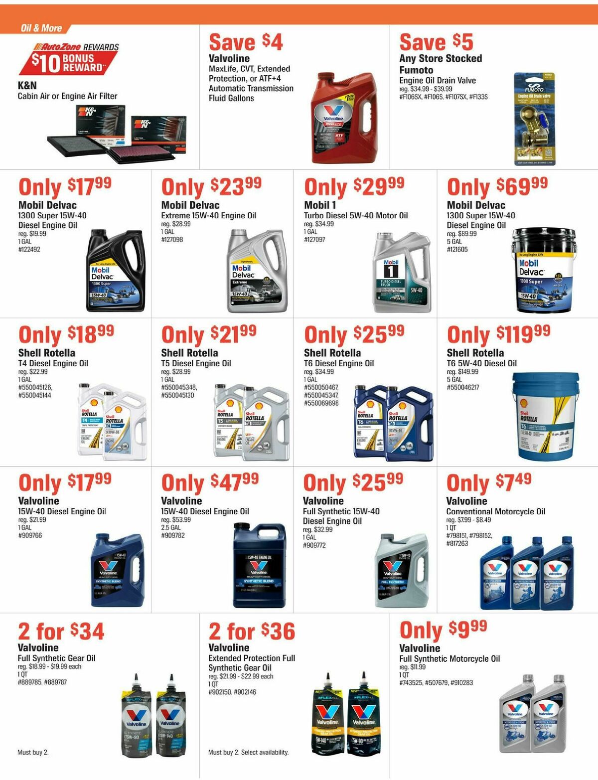 AutoZone Weekly Ad from September 23