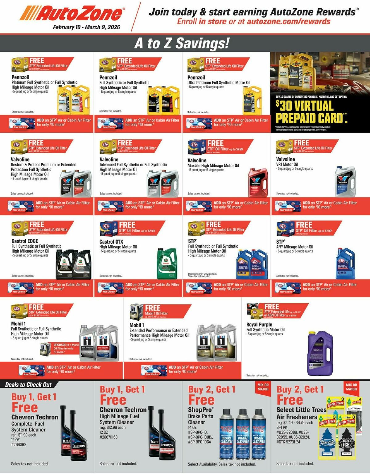 AutoZone Weekly Ad from February 10