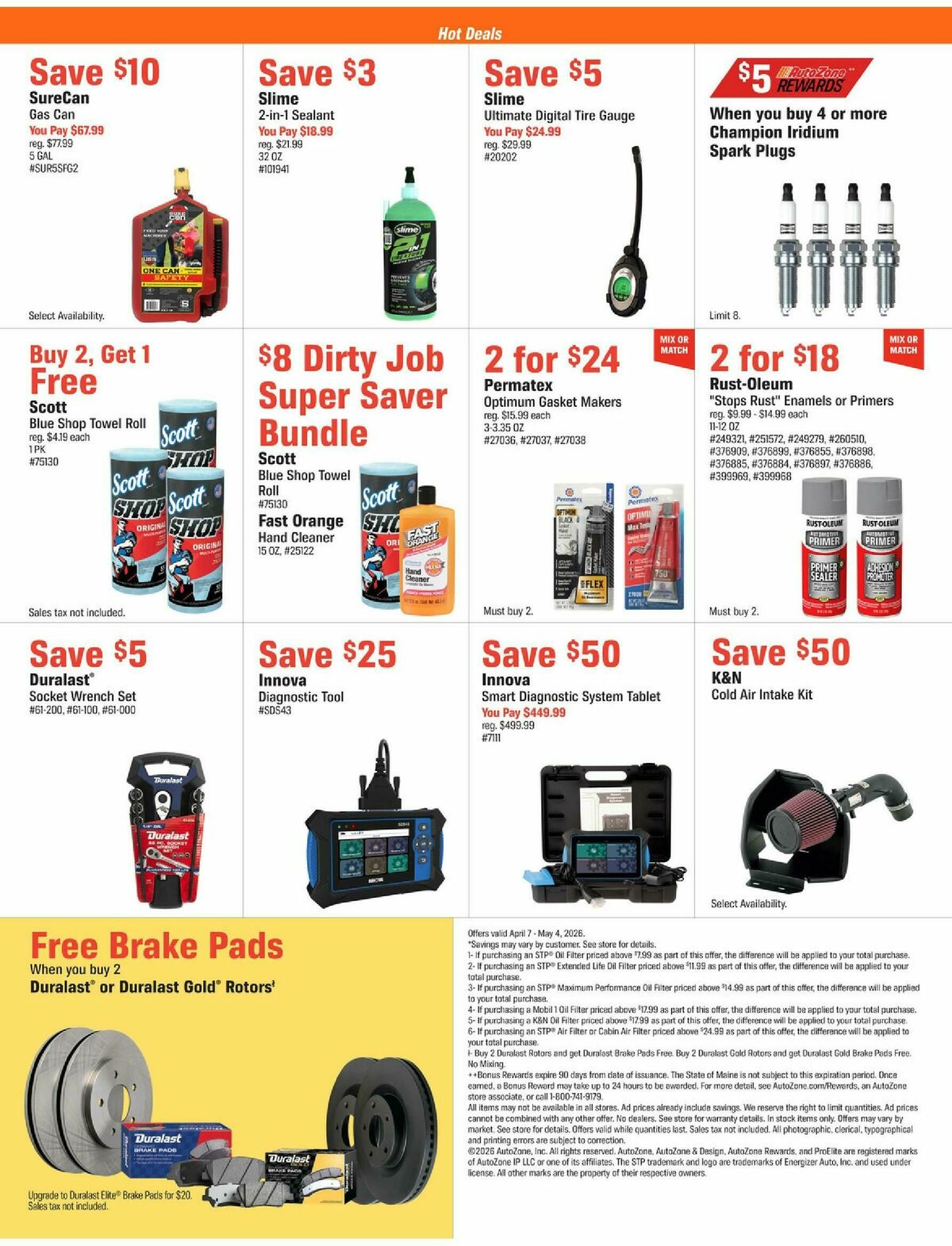 AutoZone Weekly Ad from April 7