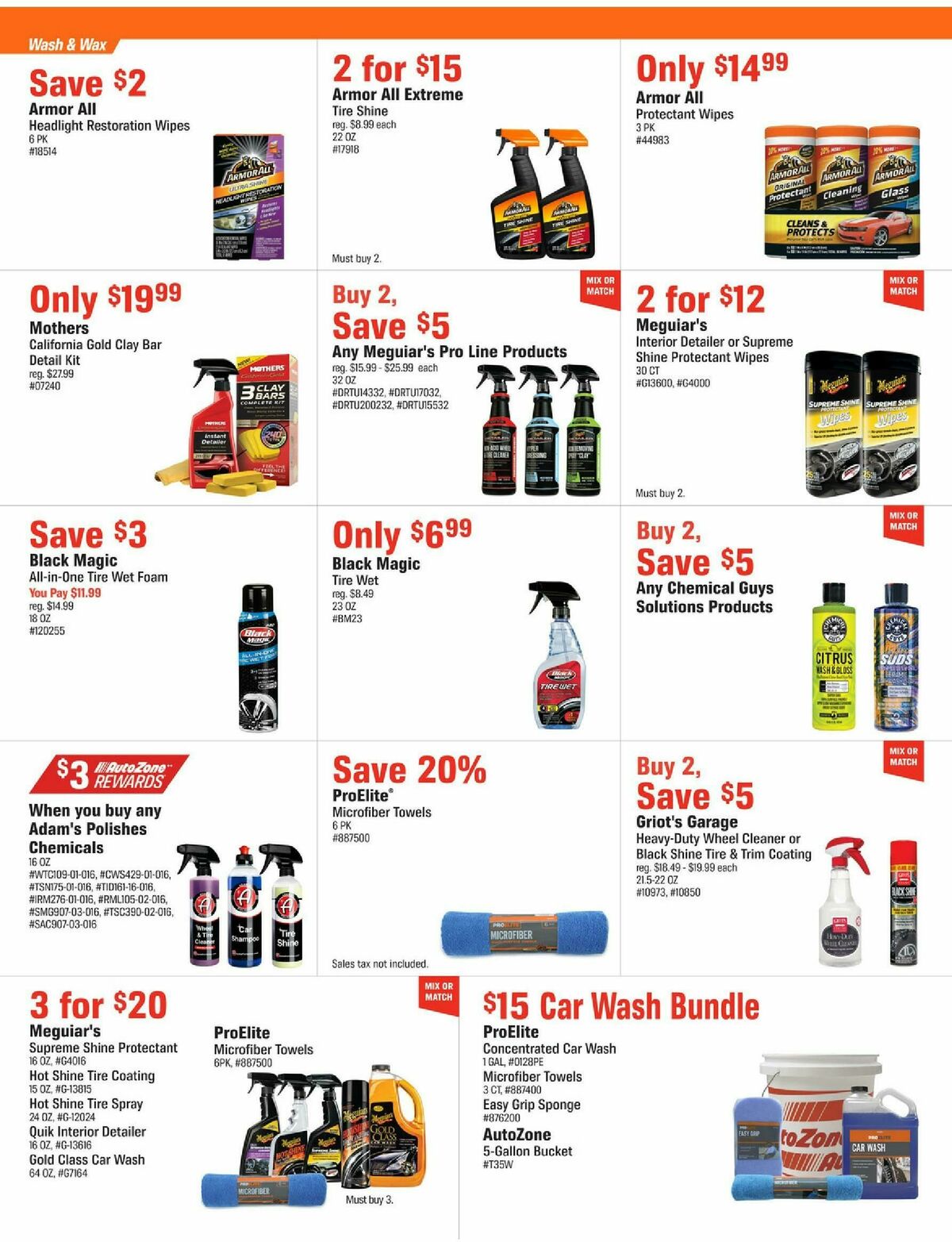 AutoZone Weekly Ad from August 25