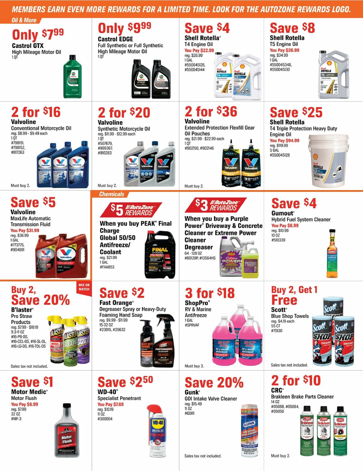 AutoZone Weekly Ad from September 22