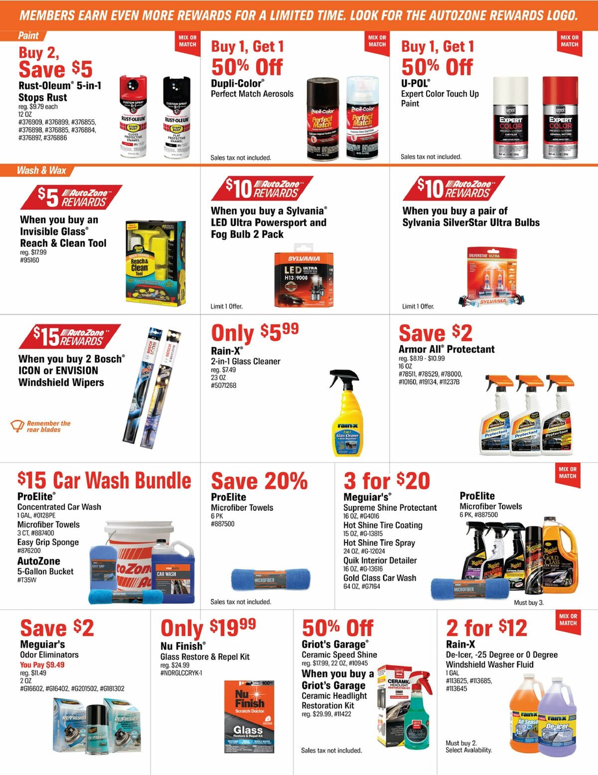 AutoZone Weekly Ad from September 22