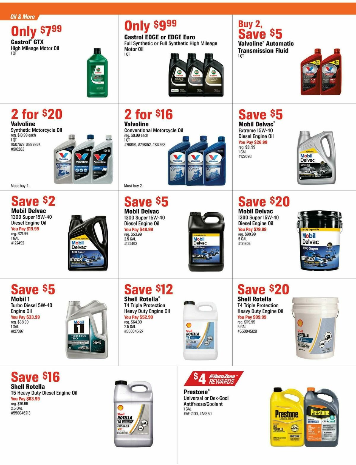 AutoZone Weekly Ad from October 20