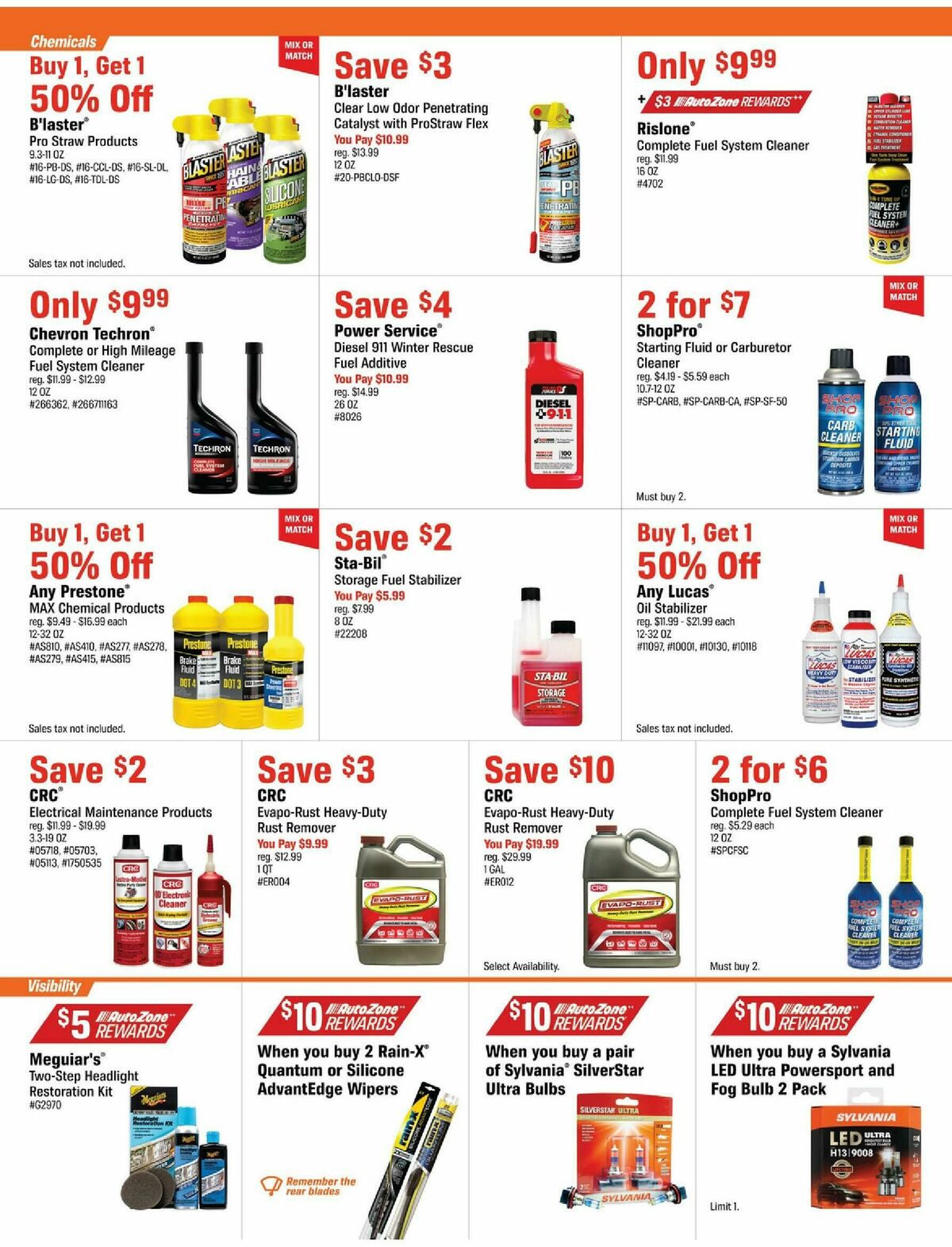 AutoZone Weekly Ad from October 20