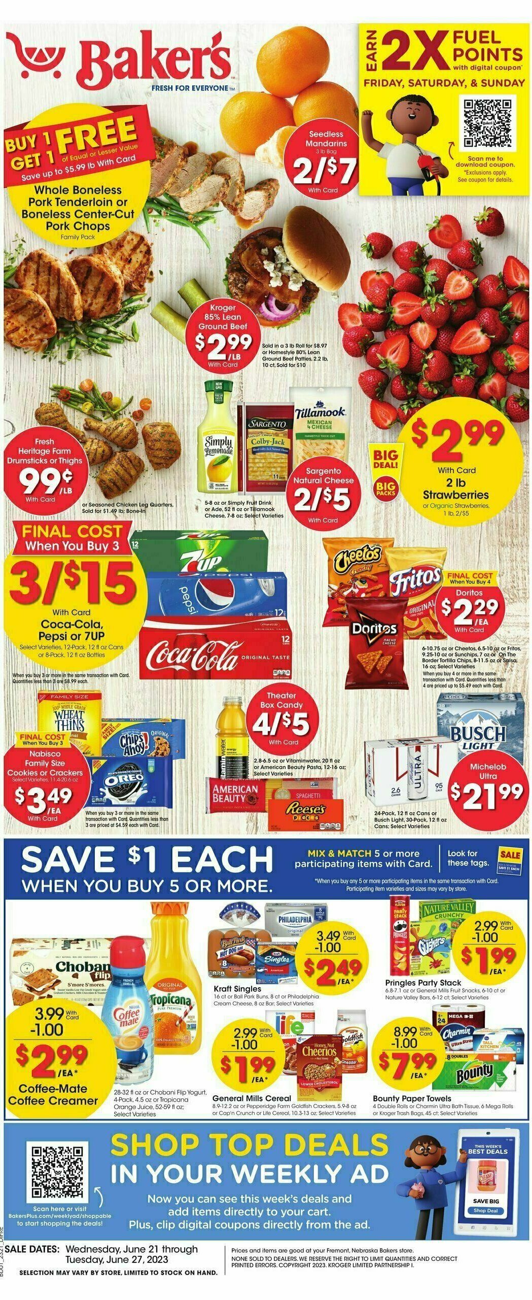 Baker's Weekly Ad from June 21