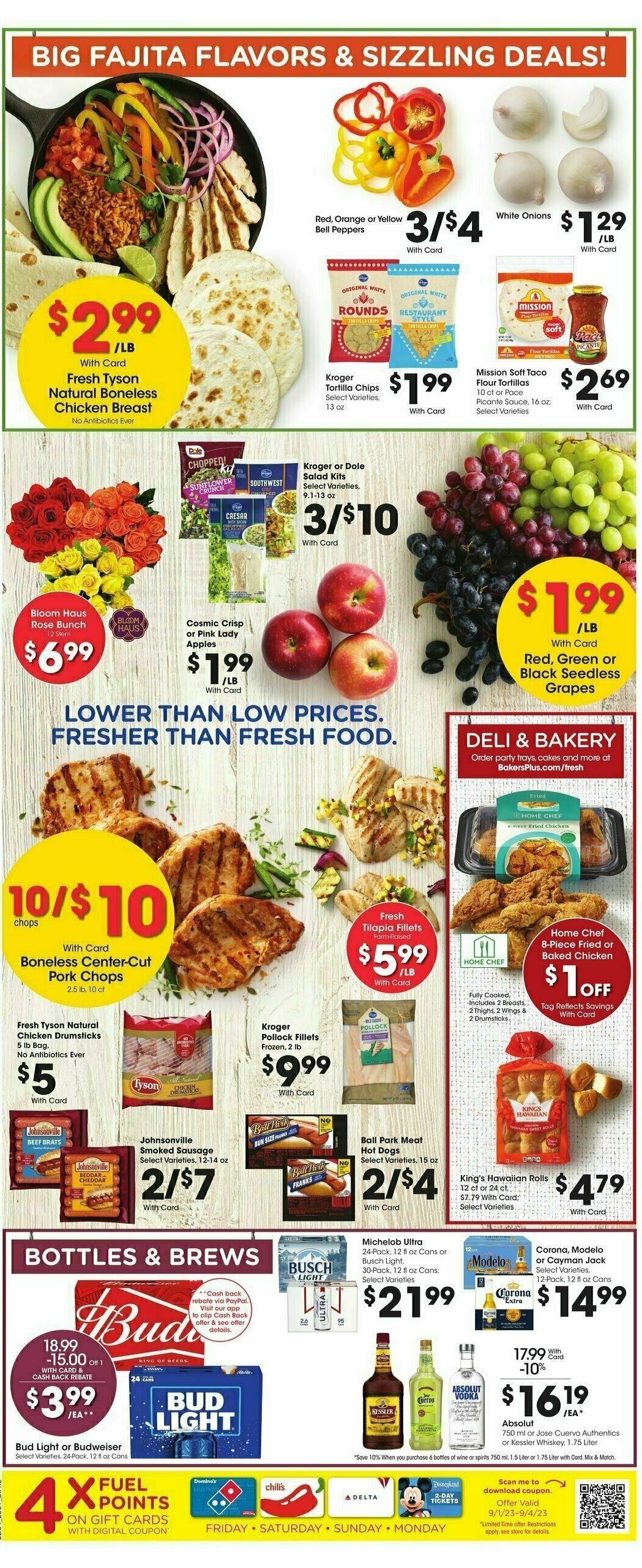 Baker's Weekly Ad from August 30