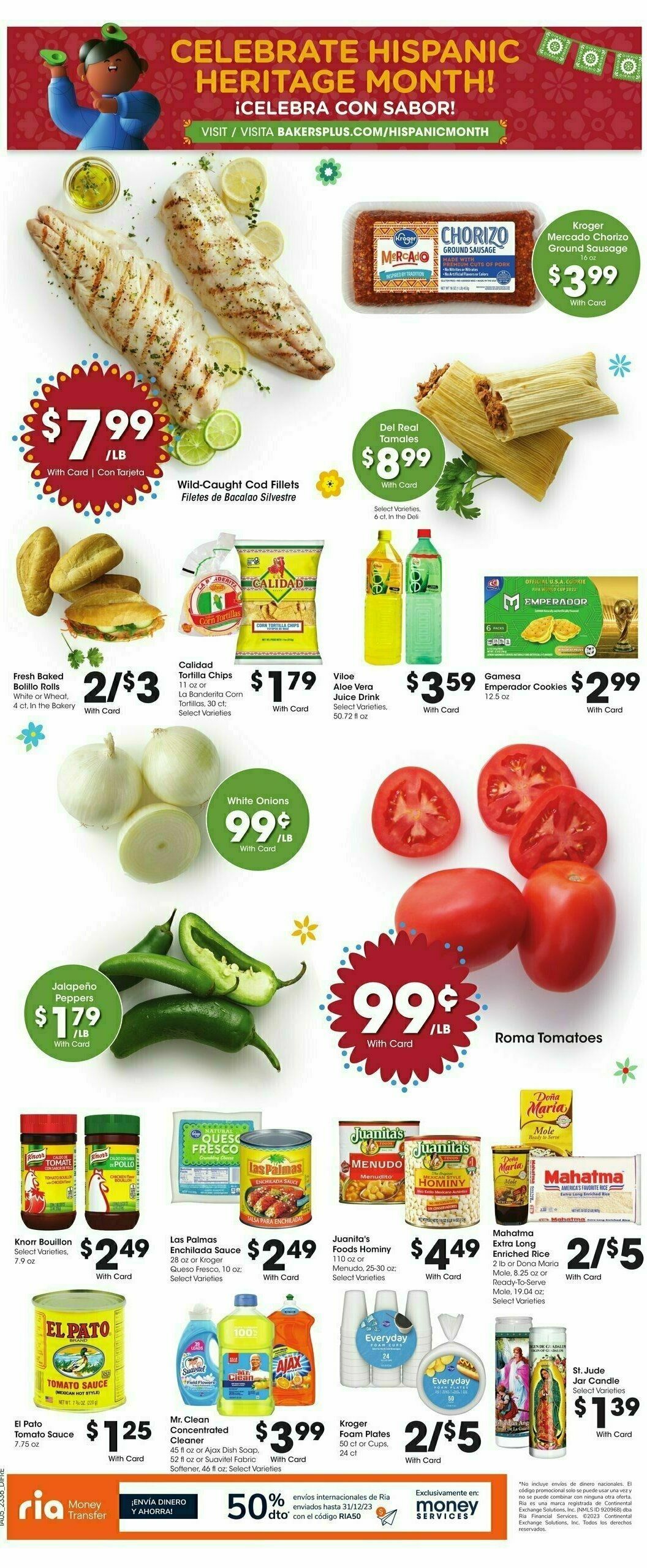 Baker's Weekly Ad from October 4