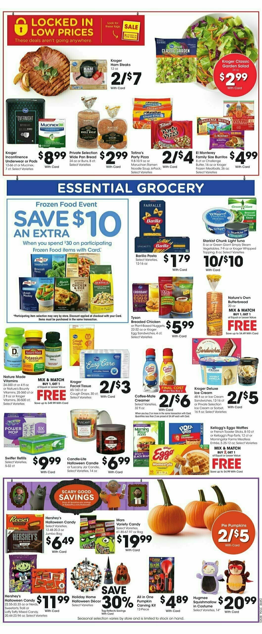 Baker's Weekly Ad from October 4