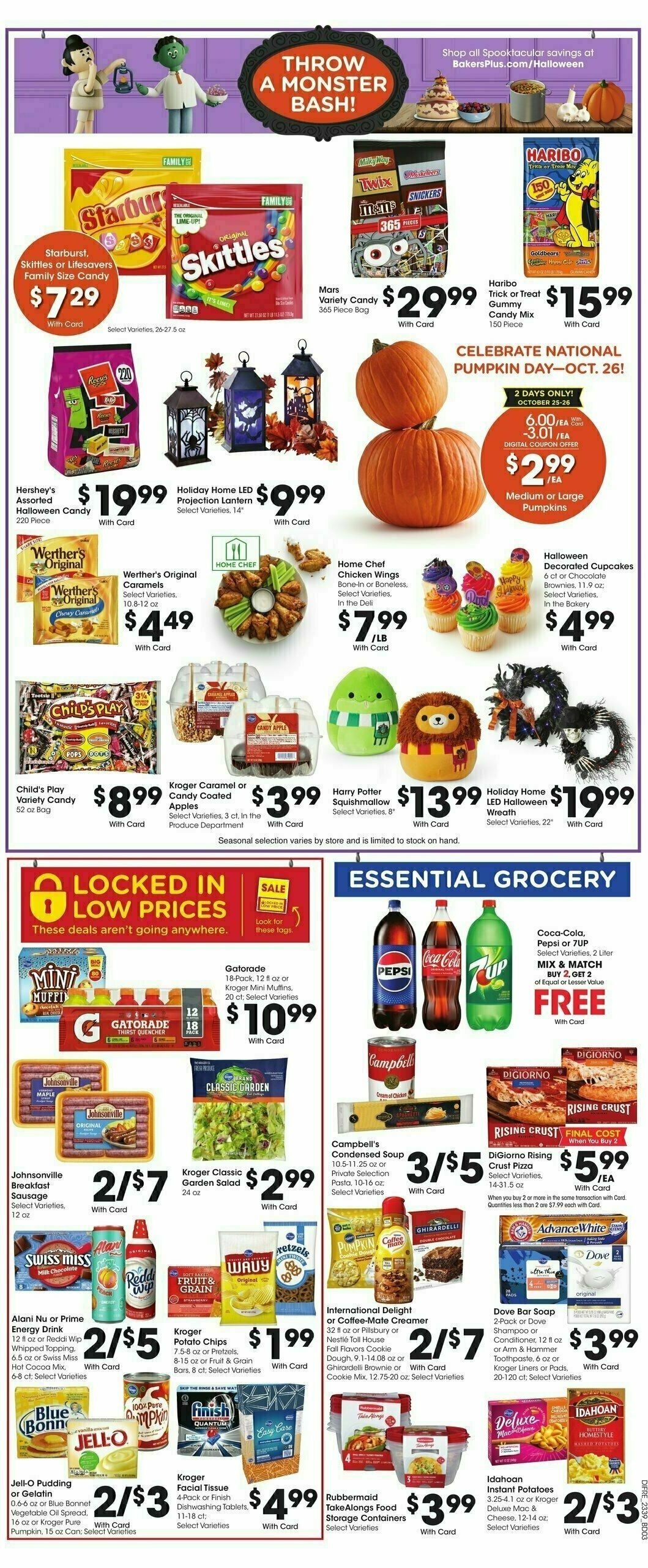 Baker's Weekly Ad from October 25