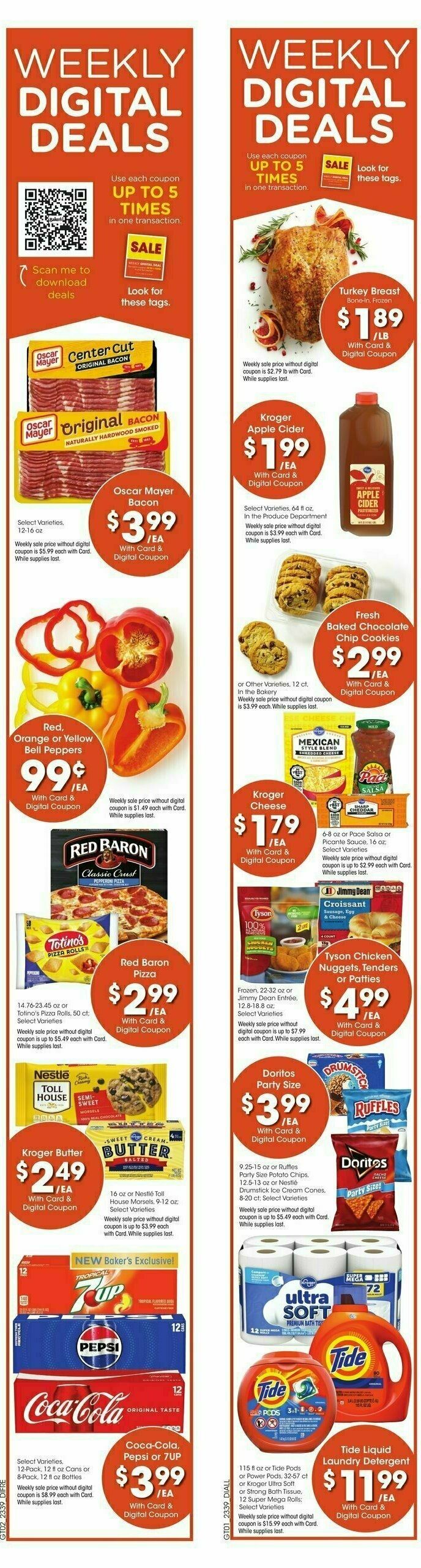 Baker's Weekly Ad from October 25