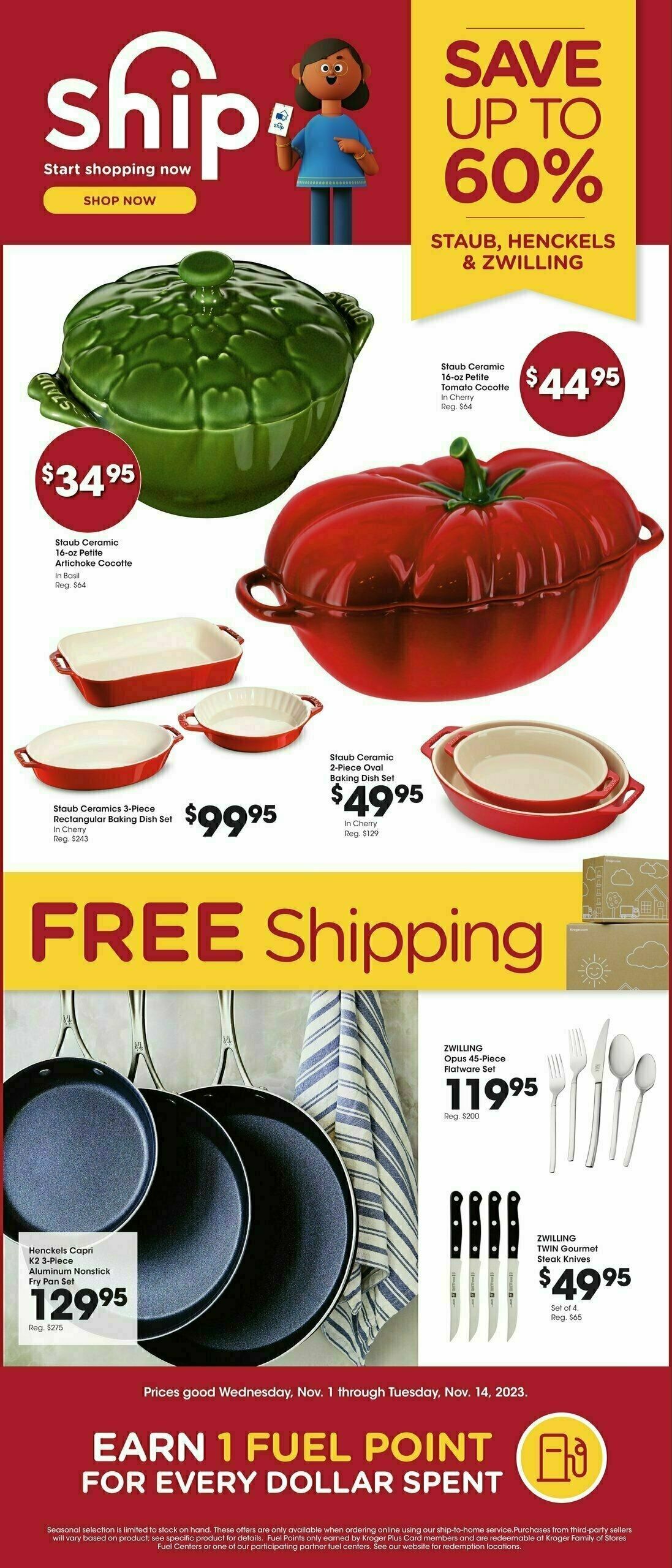 Baker's Ship to Home Weekly Ad from November 1