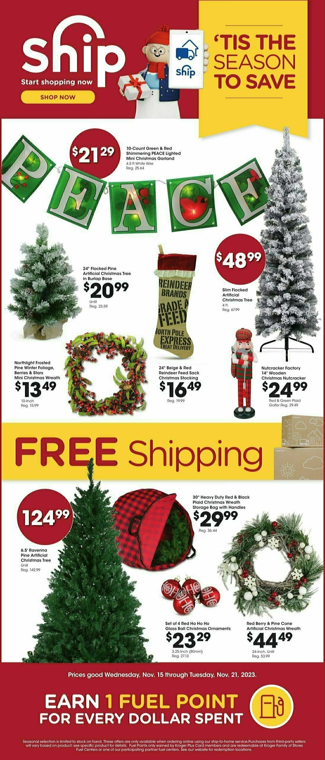 Baker's Ship to Home Weekly Ad from November 15