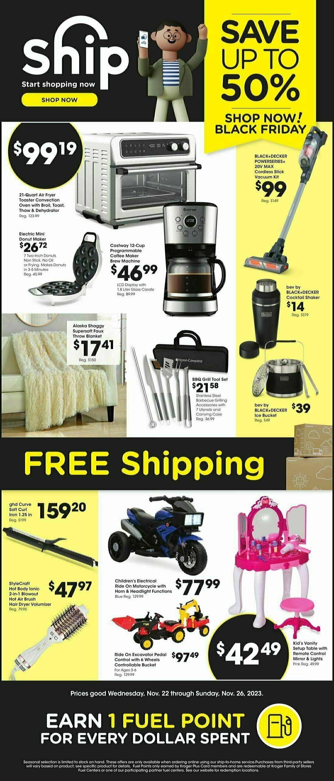 Baker's Ship to Home Weekly Ad from November 22