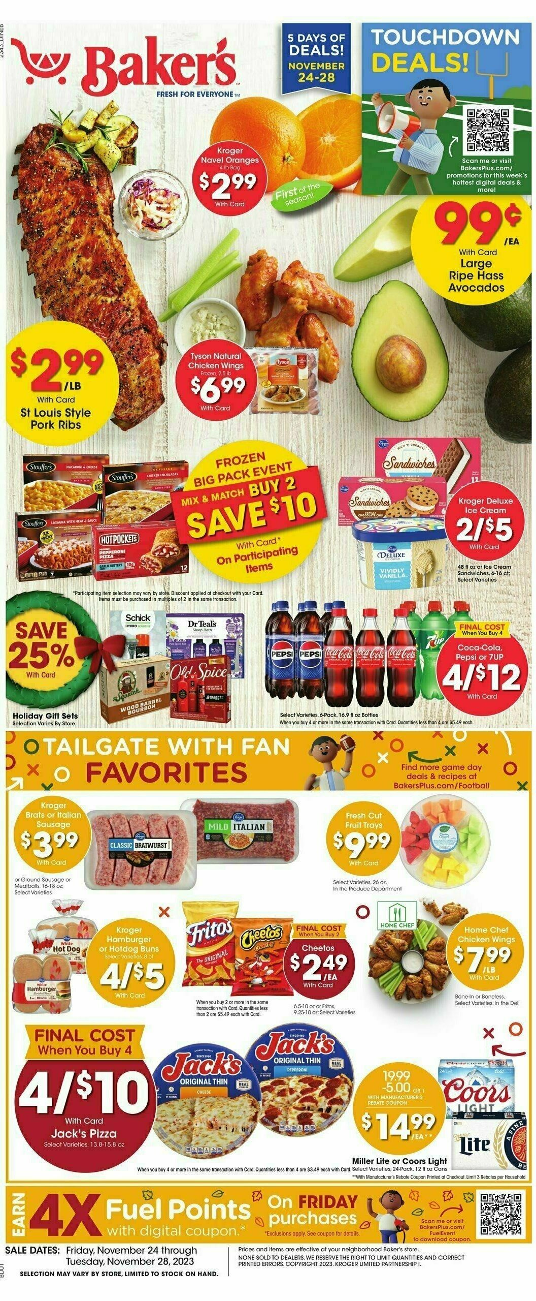 Baker's Weekly Ad from November 24