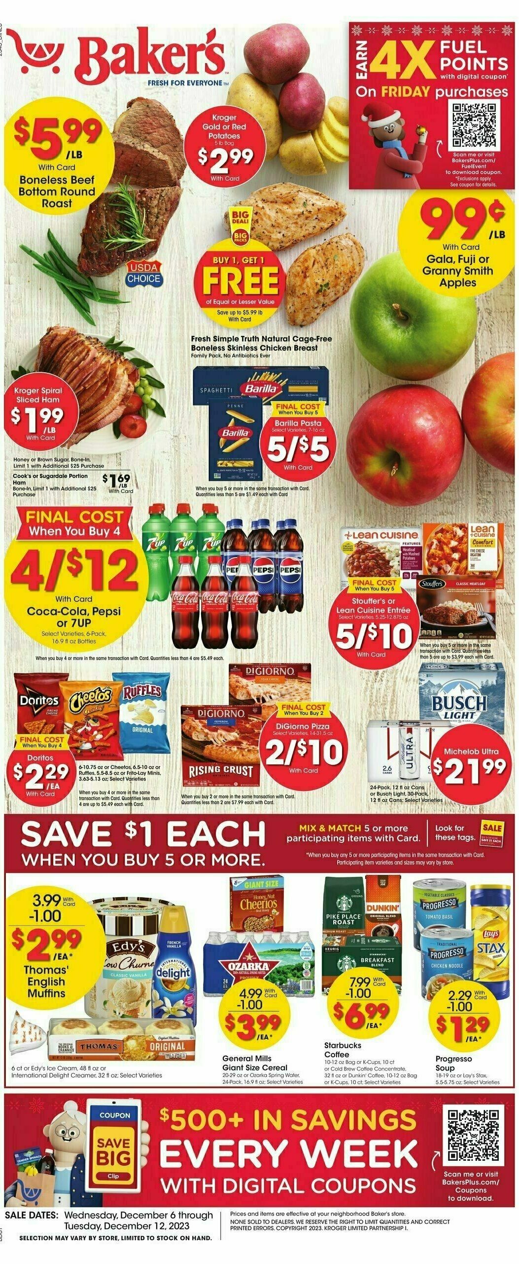 Baker's Weekly Ad from December 6