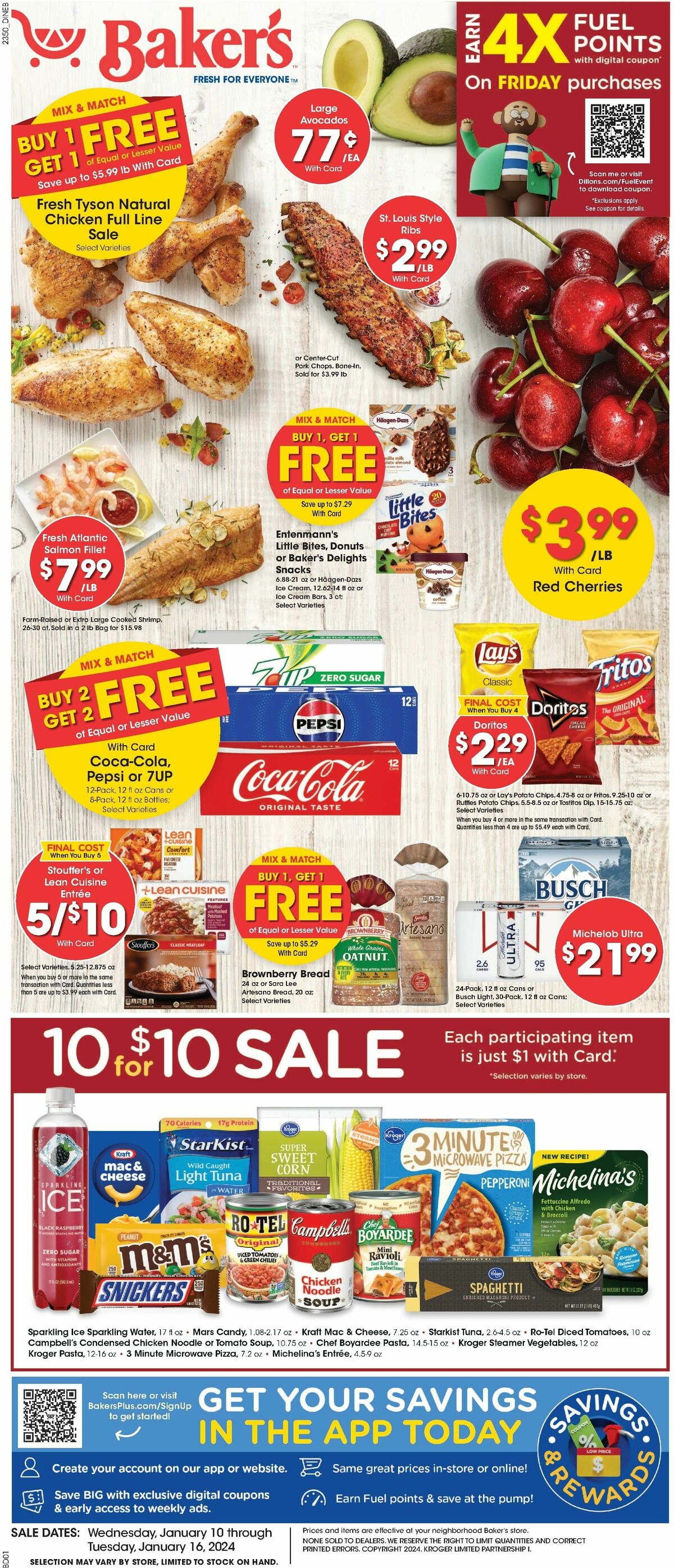 Baker's Weekly Ad from January 10