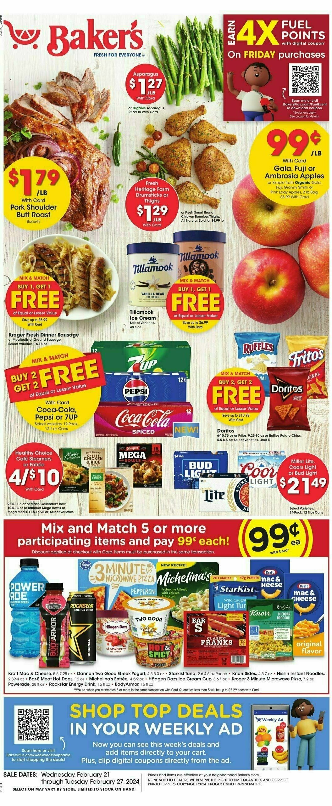 Baker's Weekly Ad from February 21
