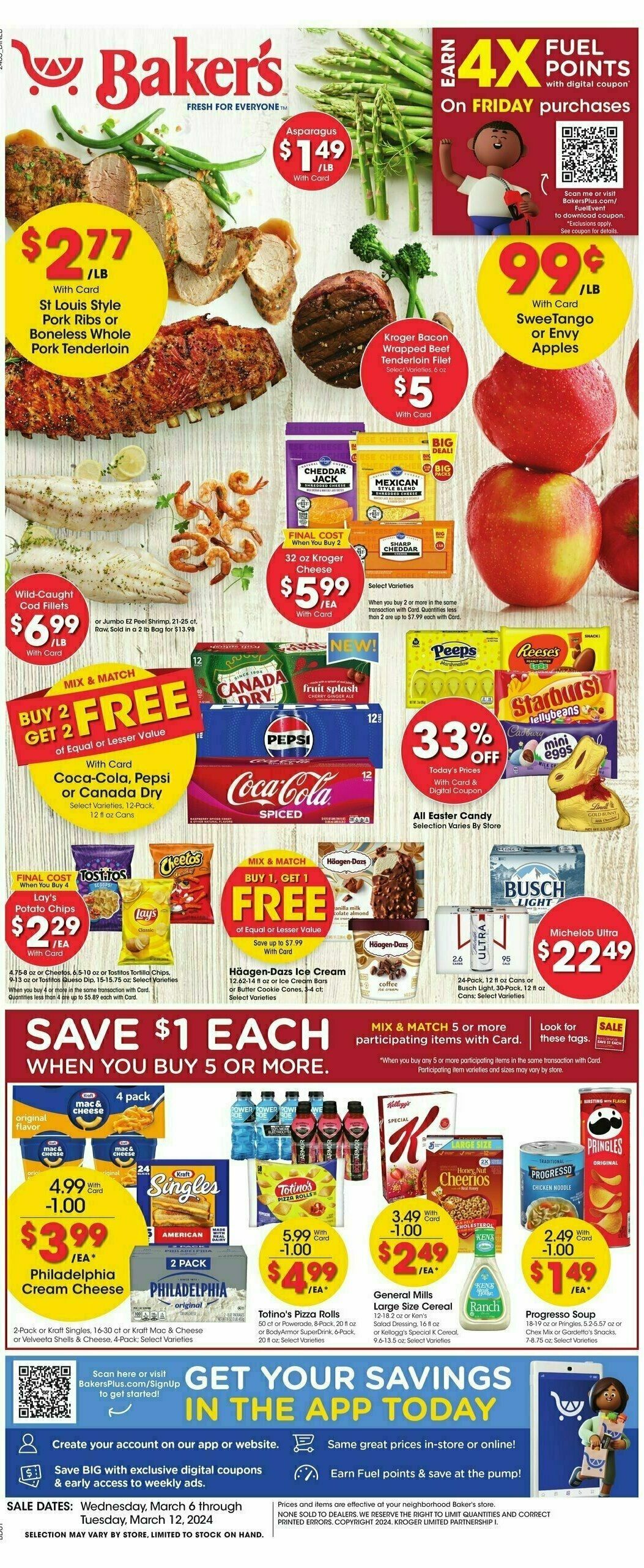 Baker's Weekly Ad from March 6