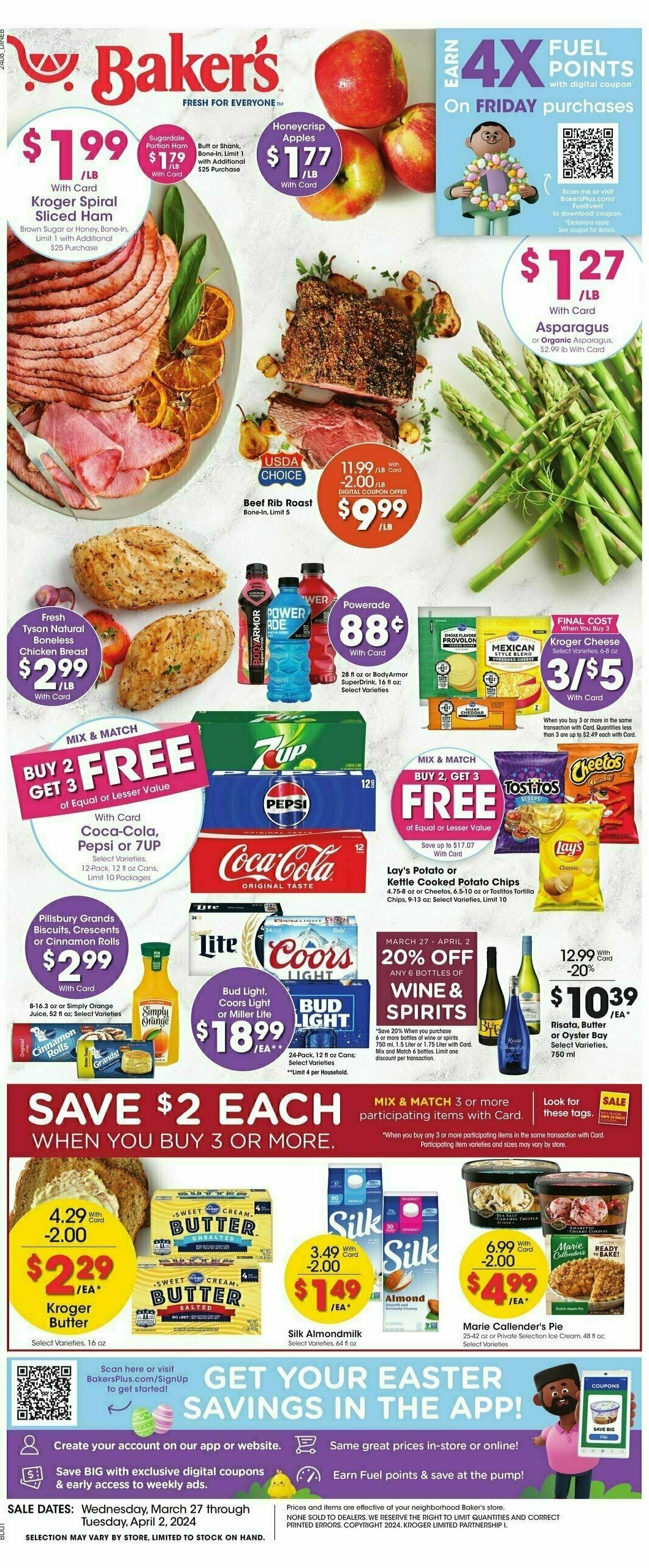 Baker's Weekly Ad from March 27