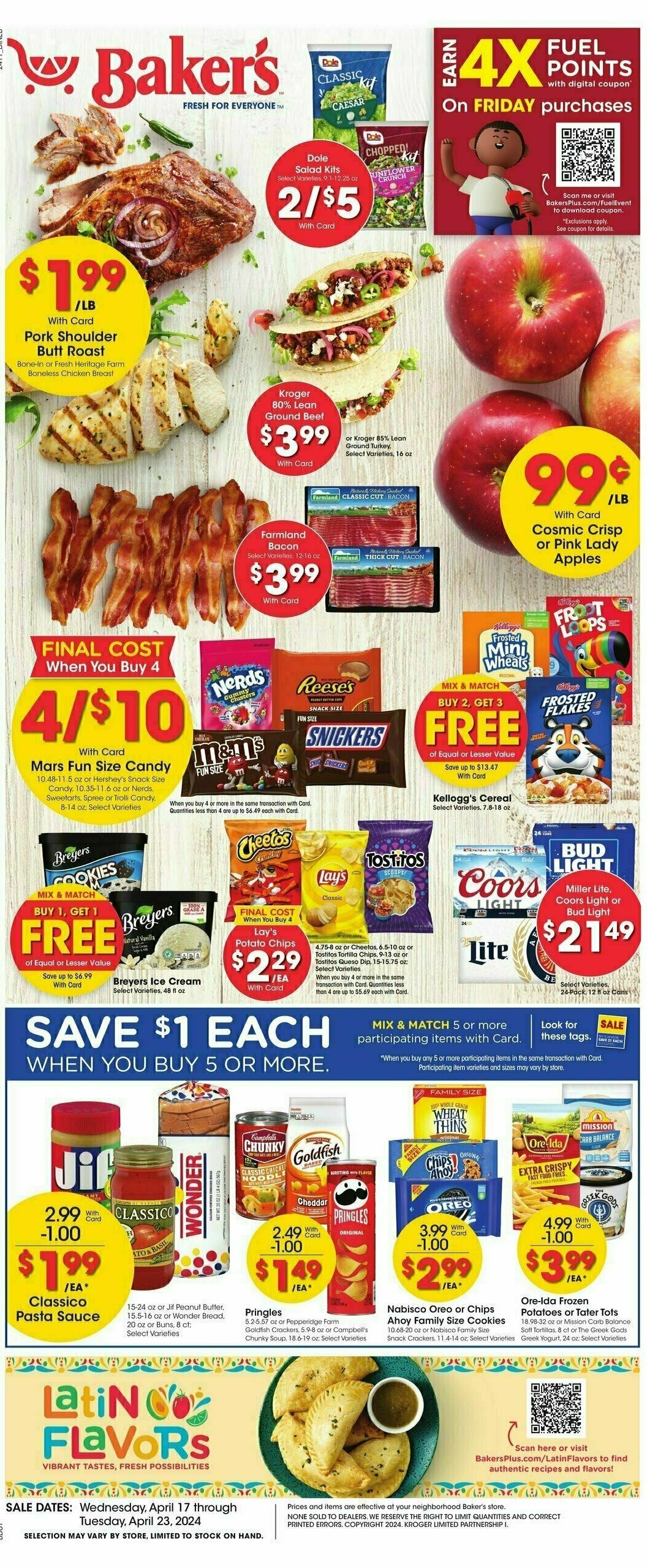 Baker's Weekly Ad from April 17