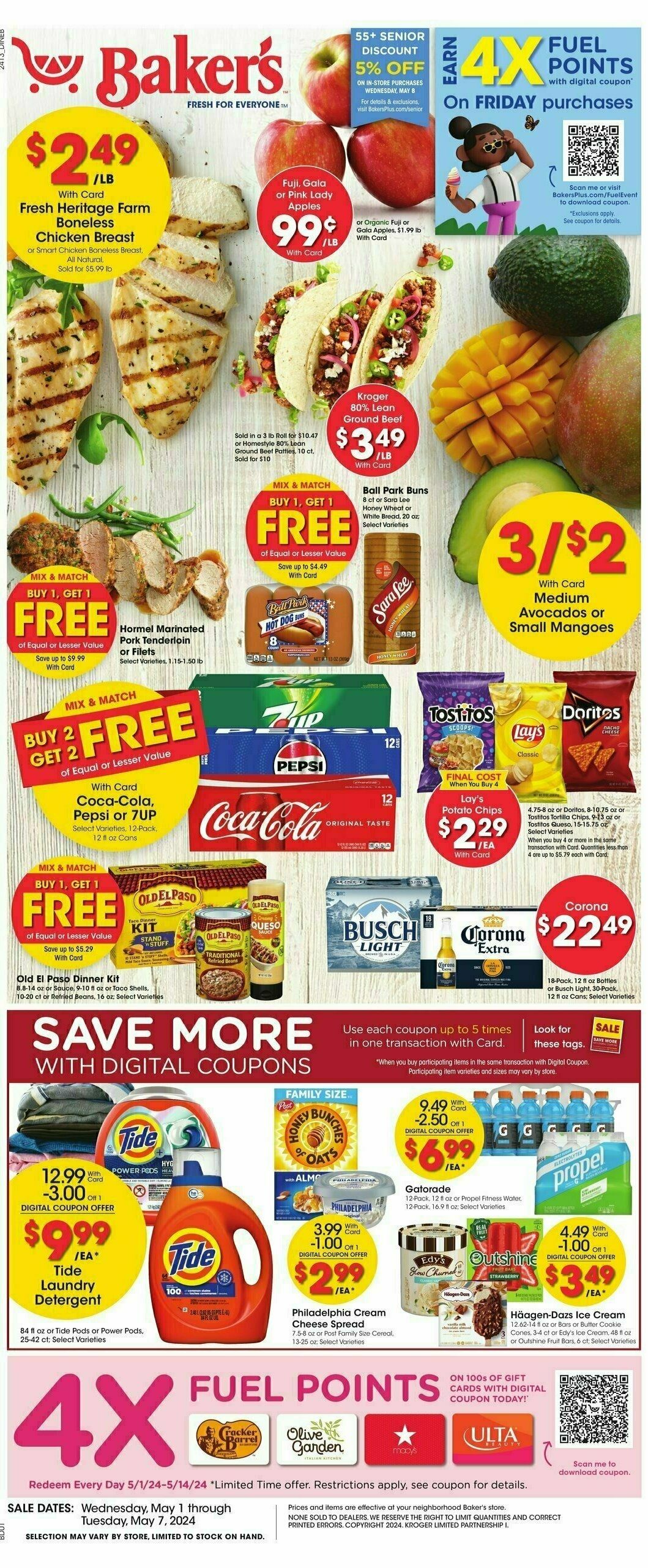 Baker's Weekly Ad from May 1
